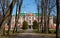 Kadriorg park with trees and palace facade