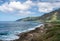 Kaena Point at the end of the road along the west coast of Oahu in Hawaii