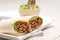 Kafta shawarma chicken pita wrap roll sandwich