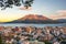 Kagoshima, Japan skyline with Sakurajima Volcano