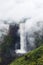 The Kaieteur waterfall and clouds