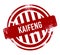 Kaifeng - Red grunge button, stamp