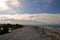 Kaikoura beach with black pebblestone and calm sea