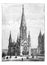 Kaiser-Wilhelm gedaechtniskirche Berlin in Germany / Illustration from Brockhaus Konversations-Lexikon 1908