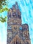 Kaiser Wilhelm Memorial Church in Berlin. Water color illustration