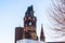 Kaiser wilhem bell tower memorial in berlin in sunny day