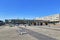 Kaiserslautern, Germany - Central bus station at \'Guimaraes Platz\' town square in front of main station