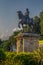 Kala Ghoda Statue of Maharaja Sayajirao Gaekwad III near to Sayaji baug Kamati baug`s Main Entrance.VADODARA