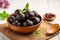 Kala Jamun Indian sweet food, sweet black Gulab Jamun delight