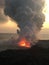 Kalapana Lava flow from volcano into ocean at KÄ«lauea Big Island Hawaii