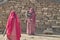 Kalbelia gypsy family living on the edge of poverty in the Thar desert at the confluence of tourist roads passing through the dese