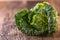 Kale Fresh kale on rustic oak table