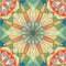 Kaleidoscope colorful seamless tile pattern background