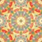 Kaleidoscope colorful seamless tile pattern background