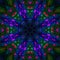 Kaleidoscope digital modern unique beautiful mandala, oriental modern magic