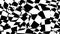 Kaleidoscope of geometric black fnd white patterns.