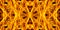 Kaleidoscope geometric gold background