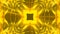 Kaleidoscope gold jewelry pattern background. 3d rendering