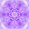 Kaleidoscope meditation in white and ultra violet floral tile mandala