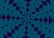 kaleidoscope pattern spherical symmetrical blue black tones