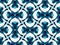 Kaleidoscope Shapes Abstract. Blue Decorative Texture. Watercolor Tile.