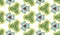 Kaleidoscope Shapes Abstract. Green Decorative Artwork. Watercolor Blocks Pattern.