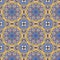 Kaleidoscopic abstract seamless pattern