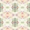 Kaleidoscopic abstract tribal seamless pattern. Modern stylish texture.