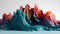 Kaleidoscopic color journey, vibrant desktop background