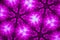 Kaleidoscopic Fractal Pattern in Purple