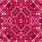 Kaleidoscopic mosaic marsala-pink tile pattern made seamless