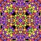 Kaleidoscopic multicolor abstract pattern