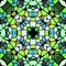 Kaleidoscopic multicolor seamless abstract mandala texture