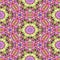 Kaleidoscopic multicolor seamless abstract mandala texture