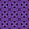 Kaleidoscopic purple flower background. Splited colorful photo into tiles