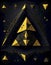 Kaleidoscopic Sierpinski Triangle Fractal Art