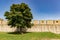 Kalemegdan Fortress is historic castle towers, gate, and bridge in Belgrade, Serbia