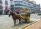 A Kalesa & x28;or Horse Carriage& x29; in Historic Town of Intramuros, Manila. Intramuros is a Spanish colonial