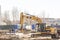 Kaliningrad 2019 .road engineering the repair of the road grader.excavator5