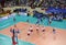 KALININGRAD, RUSSIA. The game moment between the men\'s national teams teams of Poland and Russia on volleyball