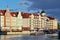 KALININGRAD, RUSSIA - June 11, 2016: Fishing Village on a summer evening