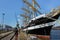 KALININGRAD, RUSSIA - JUNE 19, 2016: The view of the historical barque Kruzenshtern prior Padua.