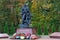 Kaliningrad, Russia, October 17, 2017, Monument-memorial `Soldiers-scouts`, Victory Park