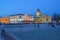KALININGRAD, RUSSIA. Victory Square, the Kaliningrad business center and trade and office center Kaliningrad Passage with even