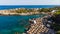 Kalithea Springs Therme and Beach, Aerial Drone View, Rhodes,Greece