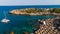 Kalithea Springs Therme and Beach, Aerial Drone View, Rhodes,Greece