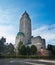 Kallio Church in Helsinki, Finland in sunset time