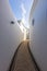 Kallithea Thermal Spa on the island of Rhodes. White, circular, paths, house