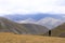 Kalmak Ashu pass in Central Tian Shan mountains, way to Song Kol lake, Kyrgyzstan, Central Asia