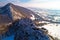 Kalnik mountain winter aerial view